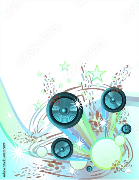 Fototapeta A music theme background