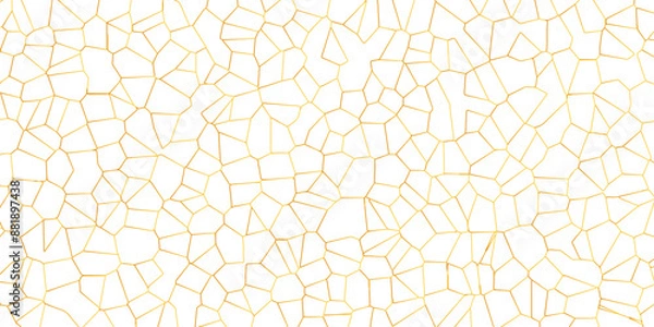 Fototapeta Cream, Brown and Black broken tiles mosaic seamless pattern tile wall high resolution real photo or brick seamless and texture interior background. Cream, Brown and Black crack pattern floor tile.