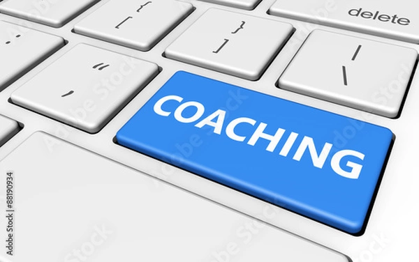 Fototapeta Coaching Sign Pc Keyboard
