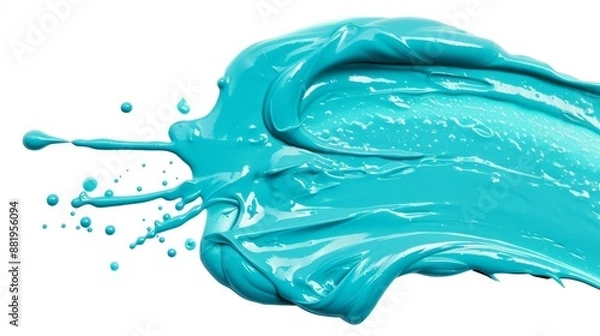 Obraz Abstract Blue Paint Splashes