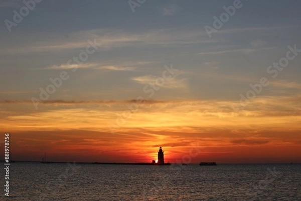 Obraz sunset on the beach