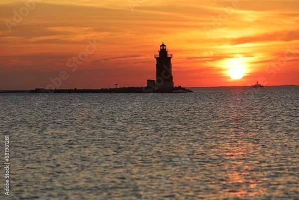 Obraz lighthouse at dusk