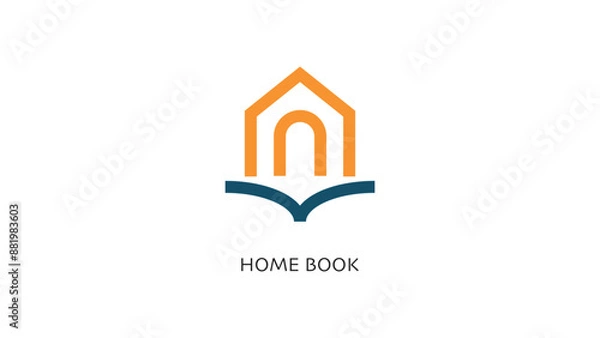 Obraz Home Learning logo designs concept vector. Home Education logo template