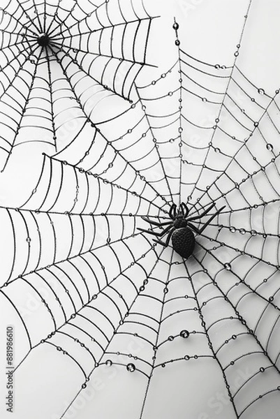 Fototapeta Halloween backgrounds with spider web