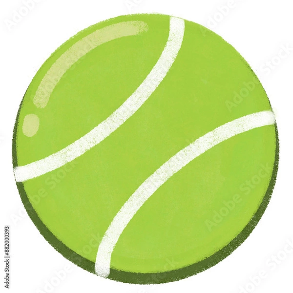 Obraz tennis ball isolated on white