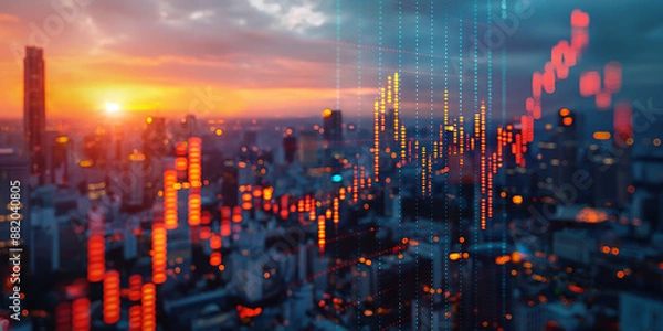 Fototapeta Navigating the Complexities of Global Financial Landscapes: In-Depth Analysis of Economics, Investment Strategies, and the Intricacies of the Gold Market