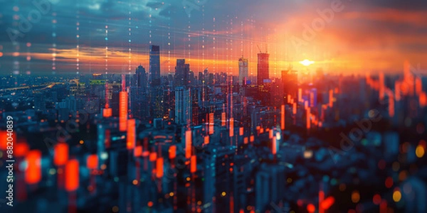 Fototapeta Navigating the Complexities of Global Financial Landscapes: In-Depth Analysis of Economics, Investment Strategies, and the Intricacies of the Gold Market