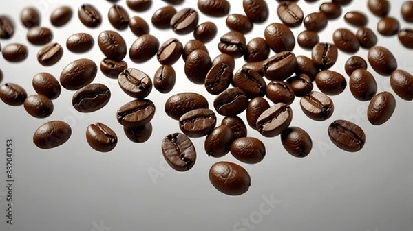 Obraz coffee beans on a grey background