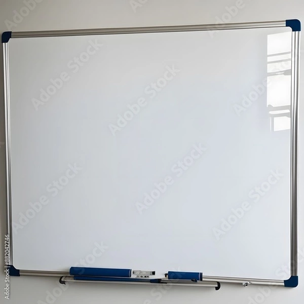 Obraz blank whiteboard on the wall