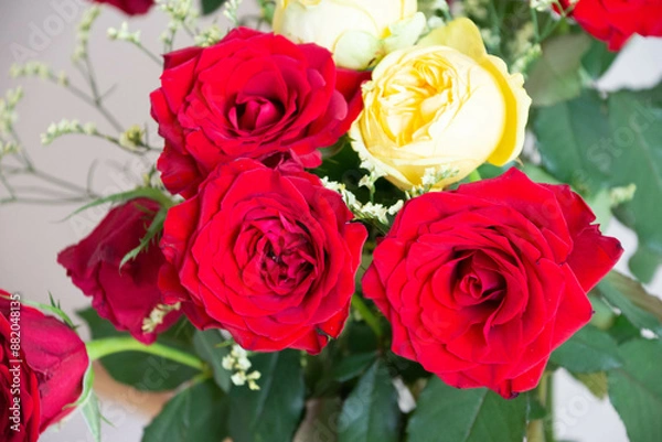 Fototapeta 赤と黄色の花束