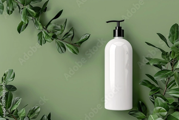 Fototapeta cosmetic product mock up, blank for graphic design, template for advertising
