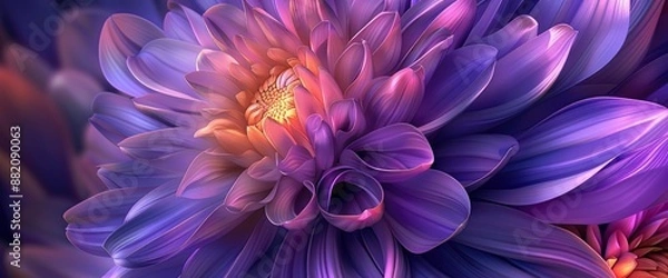 Fototapeta The artificial flower background, ideal for vibrant and colorful designs