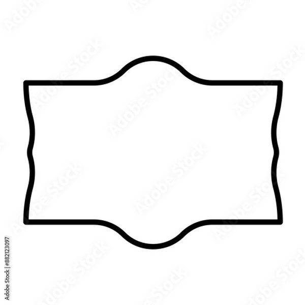 Fototapeta Label Frame Shape Line Icon
