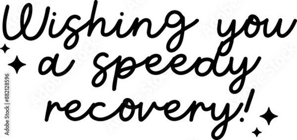 Obraz Get Well Soon Quote