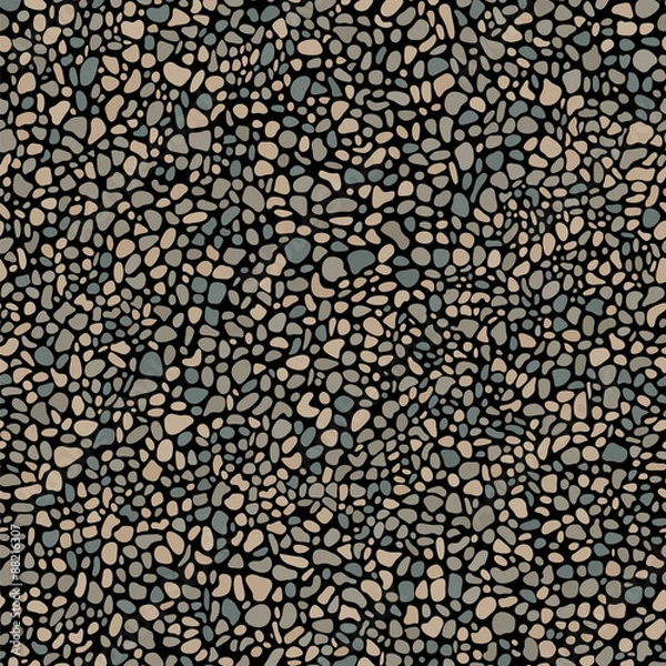 Fototapeta Pebble mosaic seamless pattern