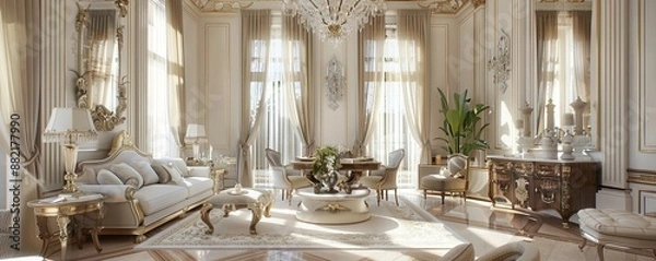 Obraz Elegant villa with classic architecture.