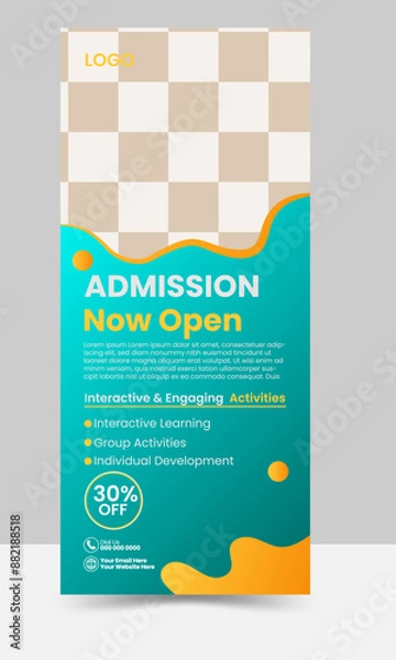 Obraz Admission Roll Up Banner.