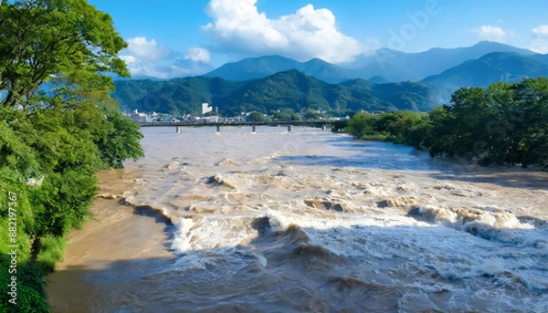 Fototapeta 洪水イメージ