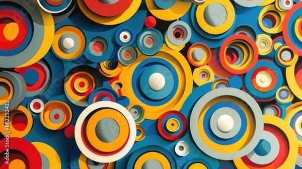 Fototapeta Colorful Abstract Circles