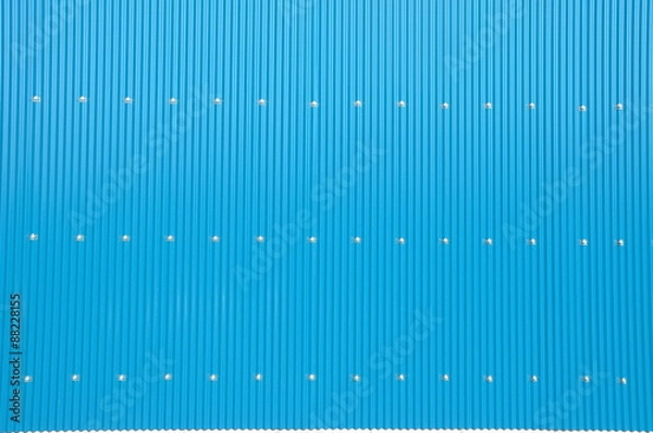 Obraz 鮮やかな青いトタン壁