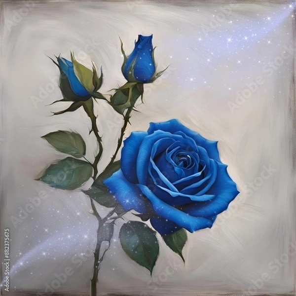 Fototapeta blue roses