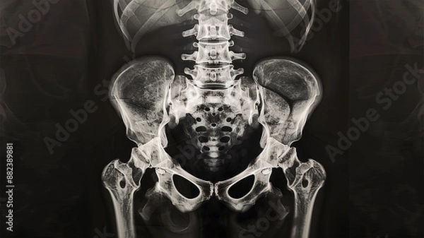 Fototapeta 人間の骨盤のレントゲン画像