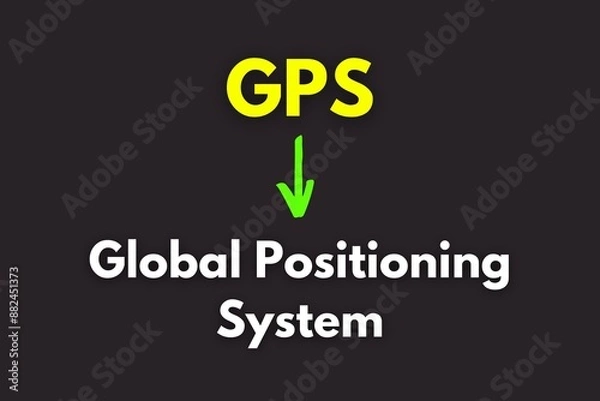Obraz GPS Abbreviation, Global Positioning System