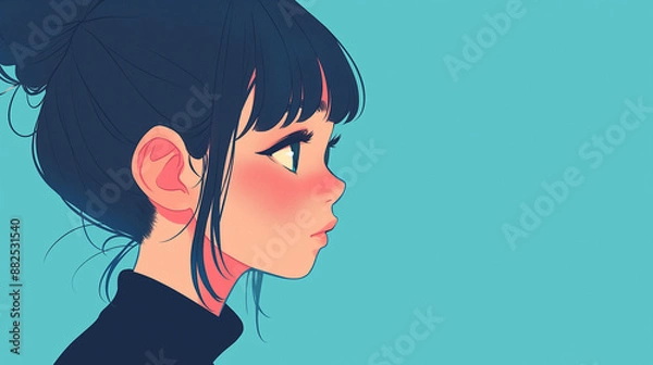 Fototapeta 女性の横顔