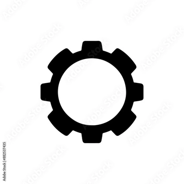 Fototapeta illustration of simple gear icon design