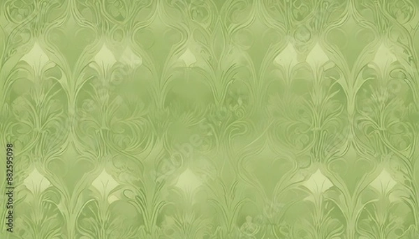 Fototapeta Clear Plain Shiny Warm Soft Vintage Bokeh Cloudy Wave Like Geometric Green Background or Texture