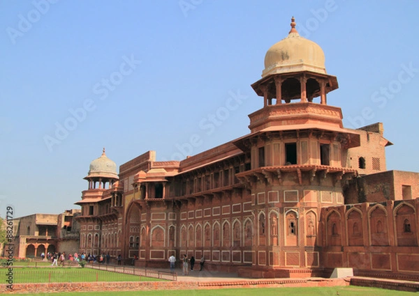 Obraz jahangiri mahal palace in agra fort