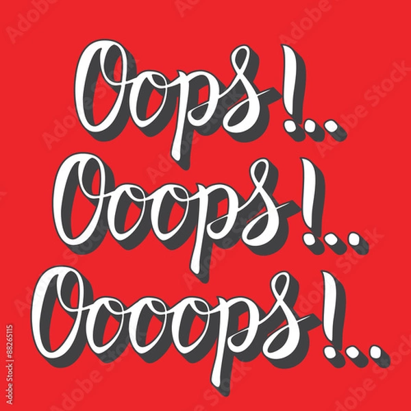 Fototapeta Hand drawn typography poster