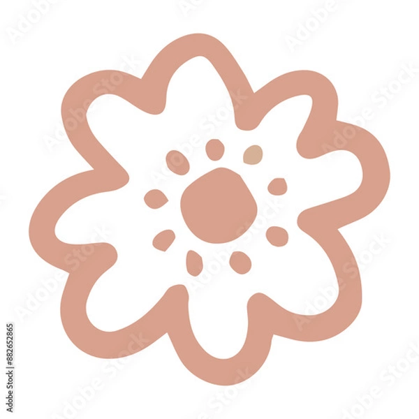 Obraz Boho Floral Element Cute