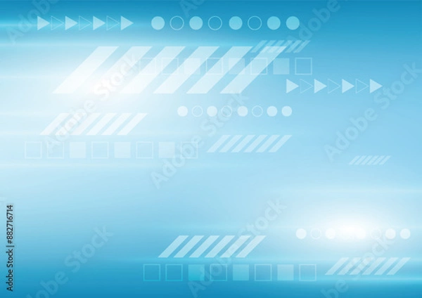 Fototapeta Abstract high tech futuristic technology design.