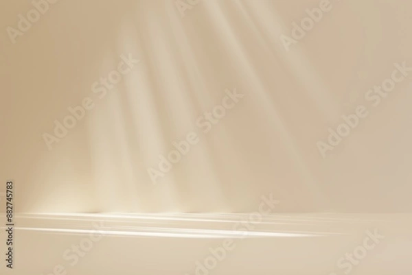 Obraz A light shining on a wall with a beige background.