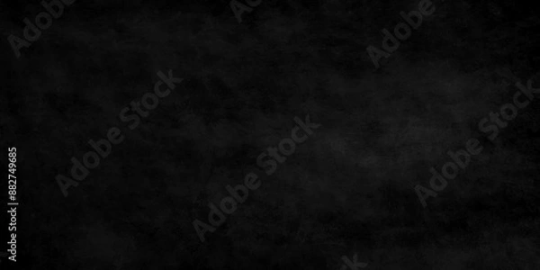 Fototapeta Abstract black wall grunge distressed interior rough cement distressed sandstone exterior blank marble blackboard chalkboard. rock backdrop black wall vintage structure surface texture.