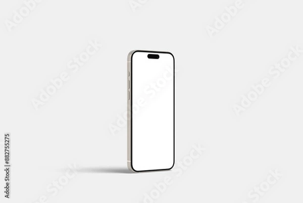 Obraz Smartphone mockup side view angle blank	