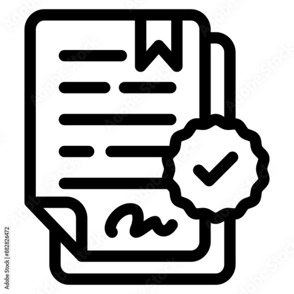 Obraz Legal Document Icons For Design Elements 