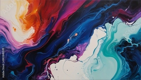 Obraz Abstract Background: Swirling Vibrant Colors Background