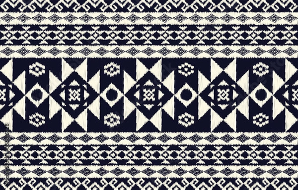 Fototapeta black and white seamless pattern