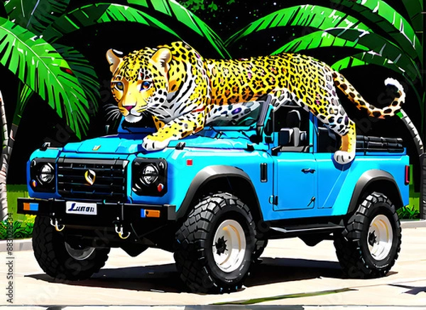 Fototapeta leopard  generative ai