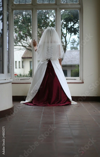 Obraz bride at window