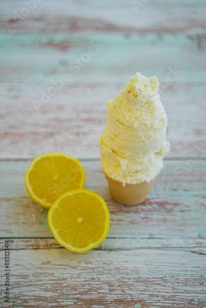 Obraz helados postres limón