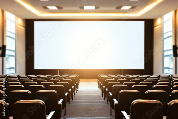 Fototapeta Businesspeople using portable projectors to share presentations, networking, portable tech