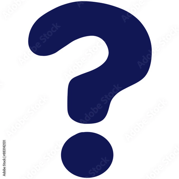 Fototapeta question mark symbol navy