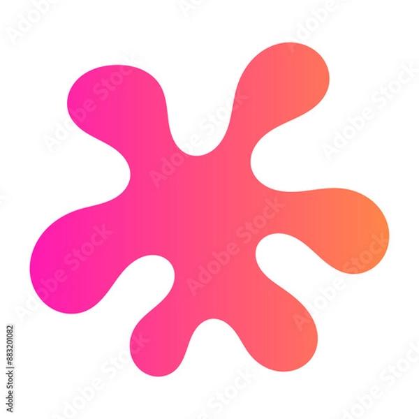 Fototapeta beautiful gradient abstract shape