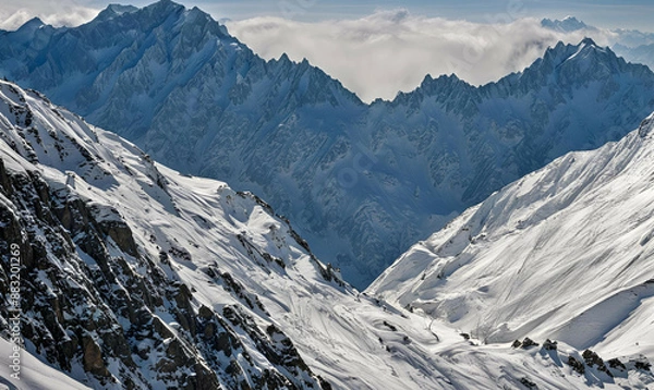 Fototapeta Unending Adventure: Conquering the Heights of Pakistan's Nanga Parbat