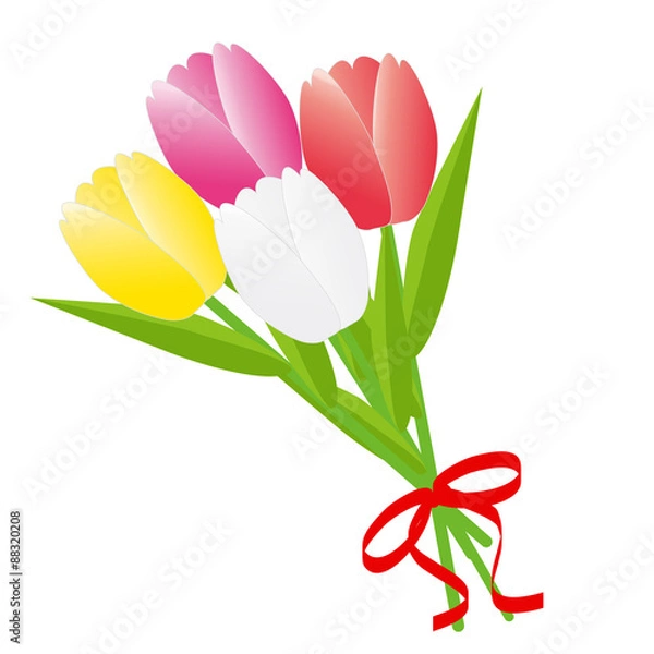 Obraz チューリップ(花束)