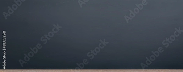 Fototapeta horizontal banner empty chalkboard