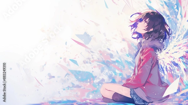 Fototapeta 見つめる女性